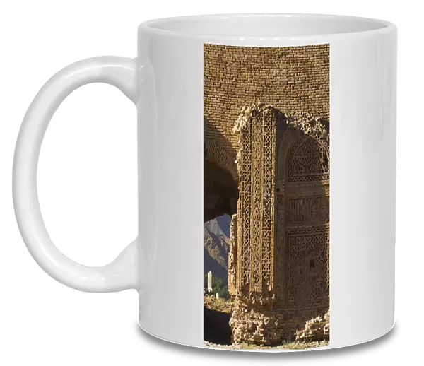 Twelfth century Ghorid ruins believed to be a mausoleum or madrassa, Jam to Obay