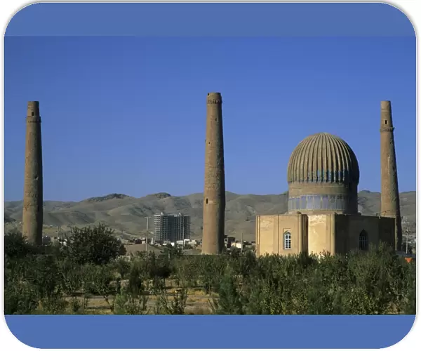 Gaur Shads Mausoleum, part of the Mousallah Complex, Herat, Afghanistan, Asia