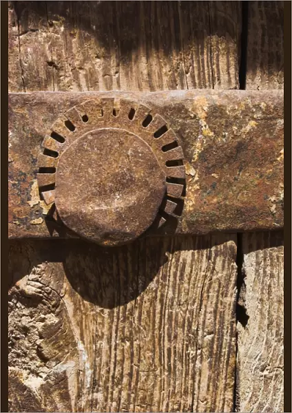 Detail of door near the Citadel, Herat, Herat Province, Afghanistan, Asia
