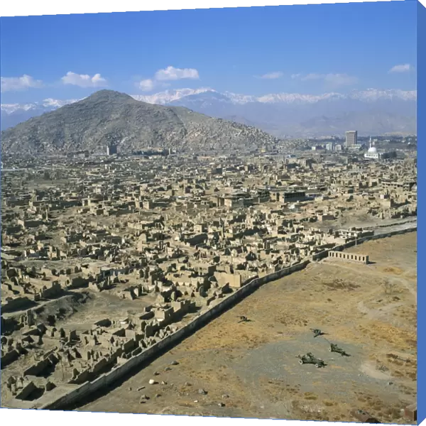 Devastation from civil war, Kabul, Afghanistan, Asia