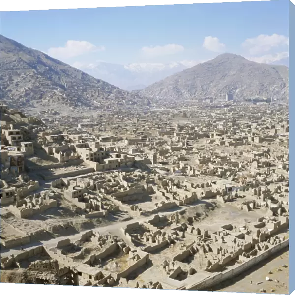 Devastation caused by Civil War 1991-1996, Kabul, Afghanistan