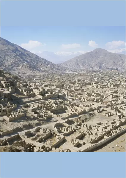 Devastation caused by Civil War 1991-1996, Kabul, Afghanistan