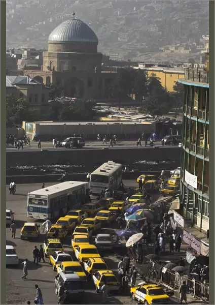 Early morning traffic, central area, Kabul, Afghanistan, Asia