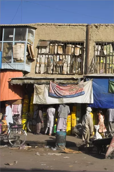 Street scene in Bazaar, Central area, Kabul, Afghanistan, Asia