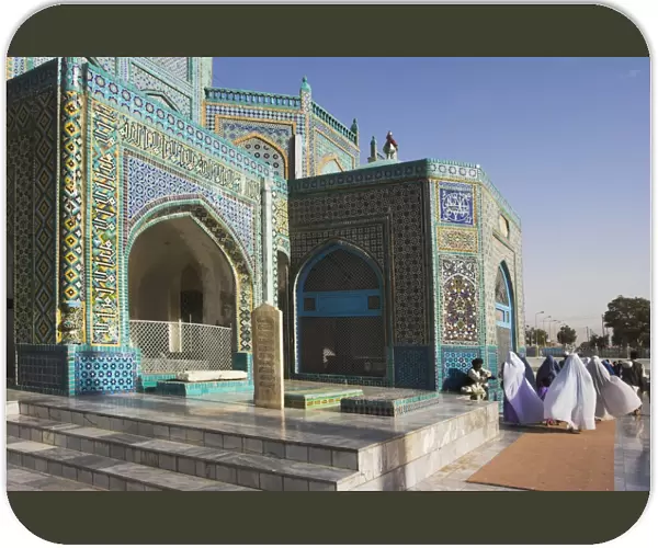 Pilgrims at the shrine of Hazrat Ali, who was assassinated in 661, Mazar-I-Sharif