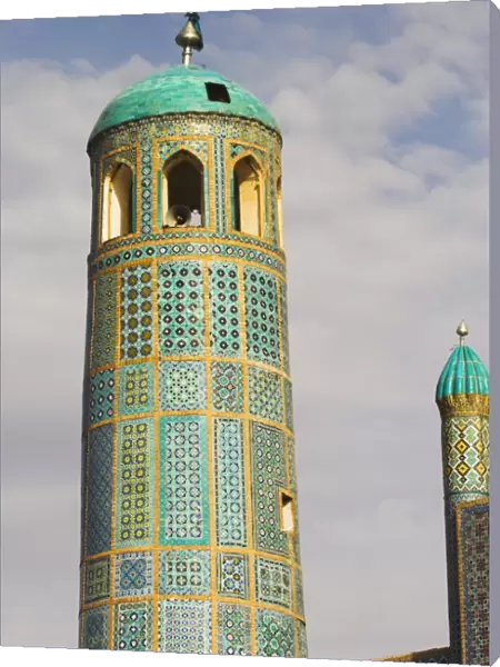 Minaret, Shrine of Hazrat Ali, who was assassinated in 661, Mazar-I-Sharif