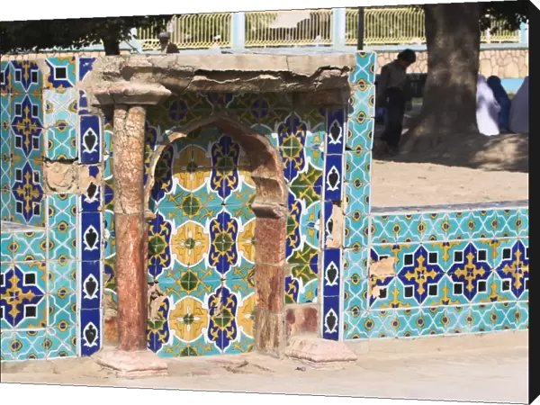 Tomb in the park outside the Shrine of Hazrat Ali, Mazar-I-Sharif, Balkh province