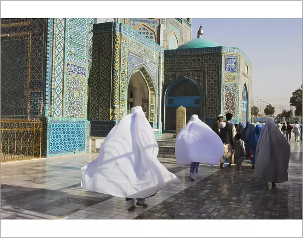 Women pilgrims at the Shrine of Hazrat Ali, who was assassinated in 661