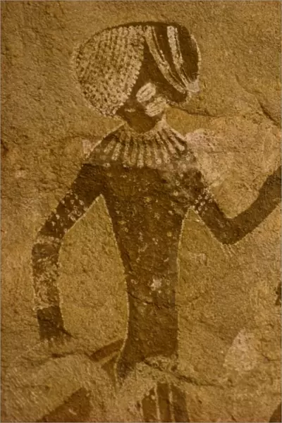 Tassili rock painting, Tanzoumaitak, Algeria, Africa