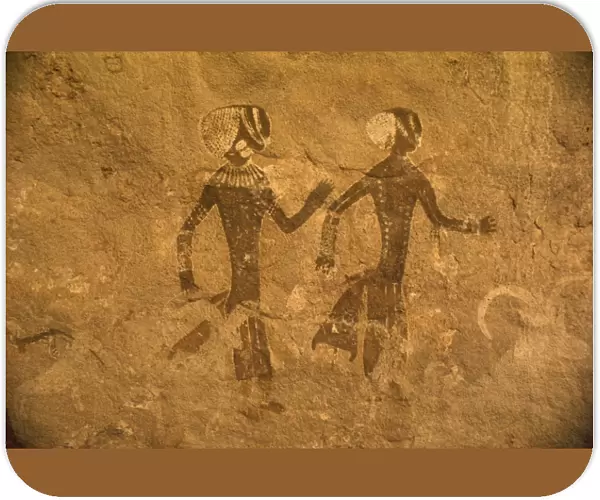 Tassili rock painting, Algeria, North Africa, Africa