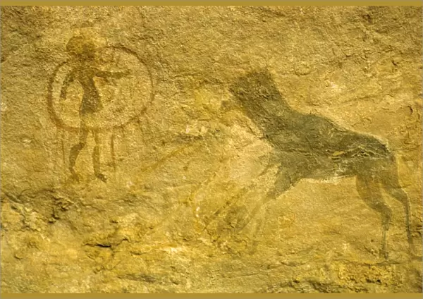 Rock paintings, Tassili, Algeria, North Africa, Africa