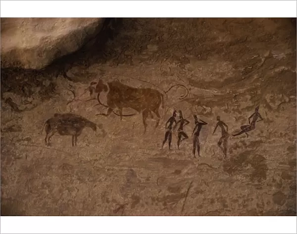 Tassili rock paintings, UNESCO World Heritage Site, Algeria, North Africa, Africa