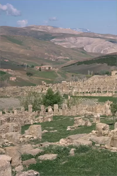 Roman site of old capitol Djemila, UNESCO World Heritage Site, Algeria