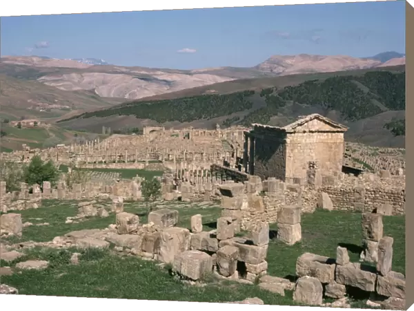 Roman site of old capitol Djemila, UNESCO World Heritage Site, Algeria