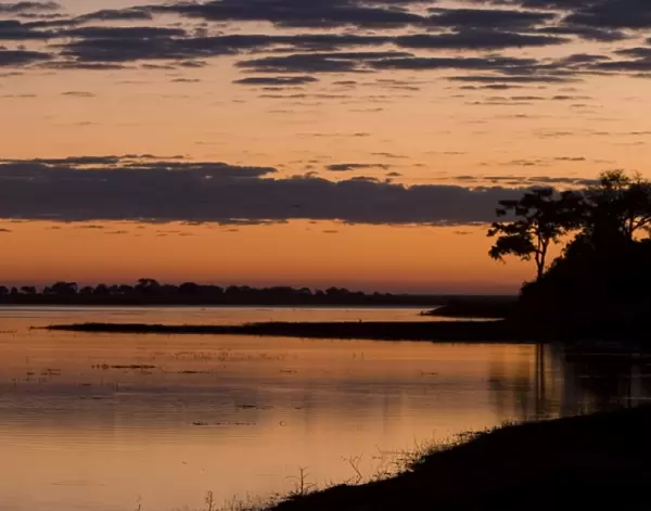 Sunset over Chobe River, Chobe National Park, Botswana, Africa