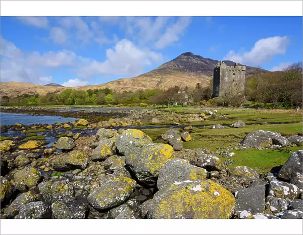 Moy Castle, Lochbuie, Isle of Mull, Inner Hebrides, Argyll and Bute, Scotland, United Kingdom