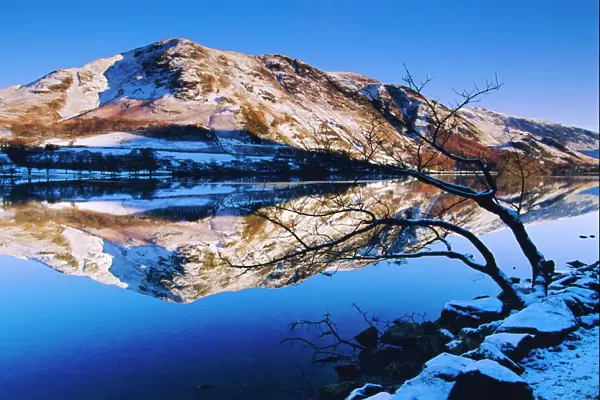Buttermere in Winter, Lake District, Cumbria, England, UK