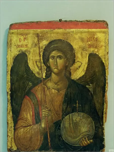 A 14th century icon of Archangel Michael in the Byzantine