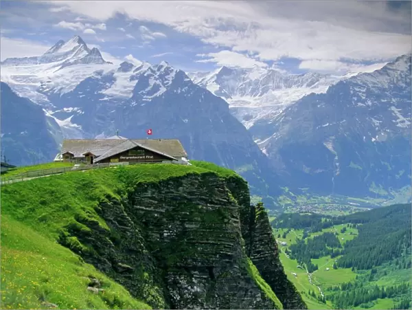 Grindelwald and North face of the Eiger mountain