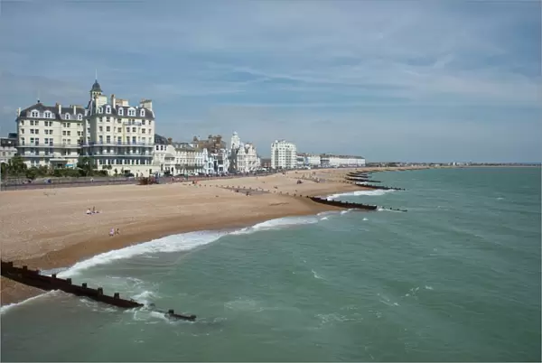 Eastbourne from the pier, East Sussex, England, United Kingdom, Europe