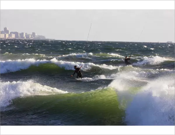 Kite surfing, Cape Town, Western Cape, South Africa, Africa