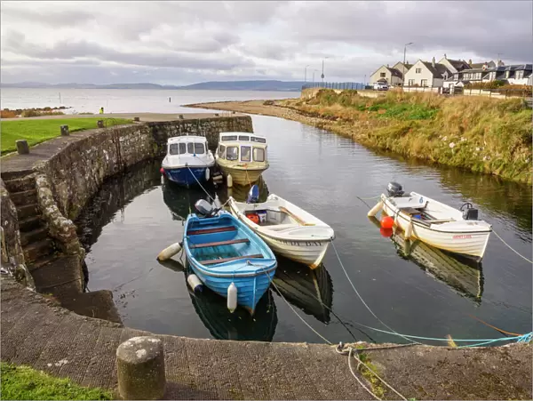Blackwaterfoot harbour, Isle of Arran, North Ayrshire, Scotland, United Kingdom, Europe