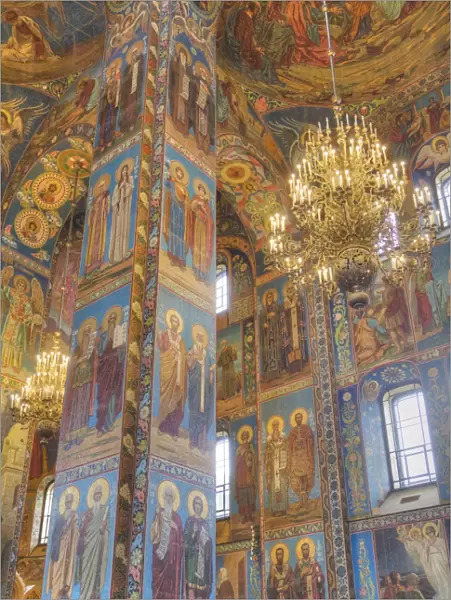 Wall frescos, Church on Spilled Blood (Resurrection Church of Our Saviour), UNESCO