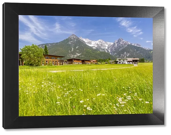 View of landscape near Ulrich am Pillersee, Austrian Alps, Tyrol, Austria, Europe