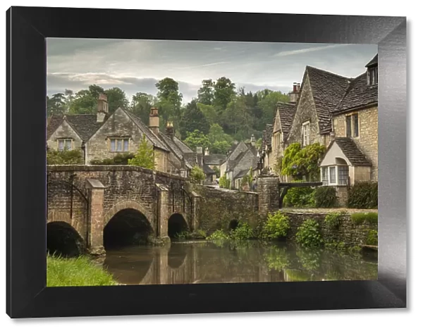 The picturesque Cotswolds village of Castle Combe, Wiltshire, England, United Kingdom
