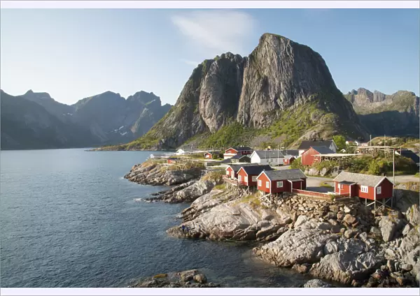 Hamnoy where rorbu (fishermens huts) are now used for tourist accommodation