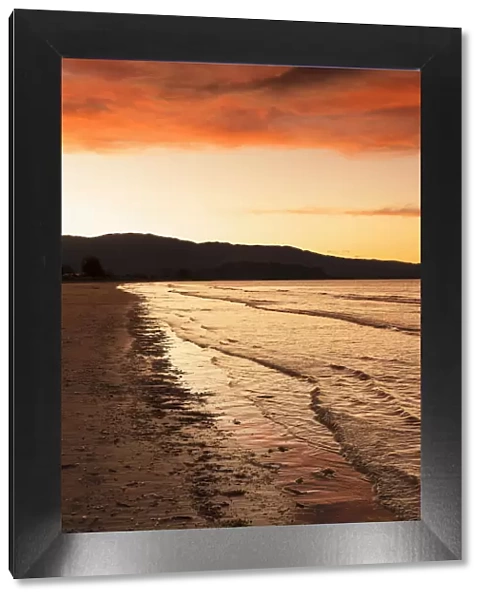 Sunset at Pohara Beach, Golden Bay, Tasman, South Island, New Zealand, Pacific