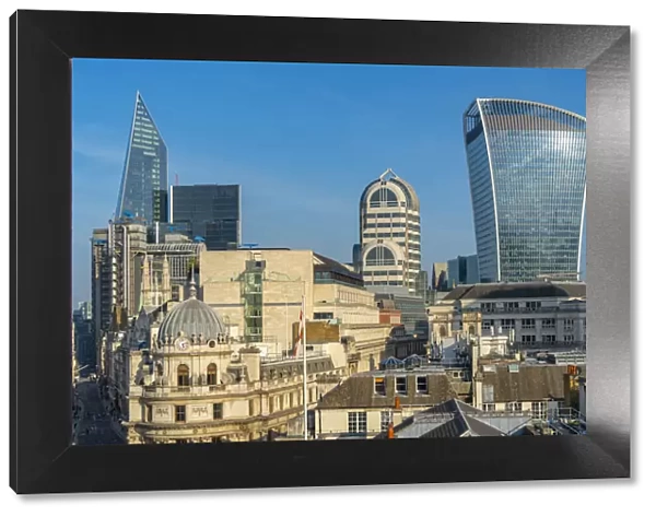 View of The City of London skyline and 20 Fenchurch Street (The Walkie Talkie), London