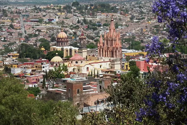 View from the Mirador over La Parroquia church, San Miguel de Allende (San Miguel)