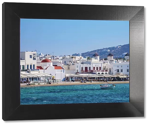 Chora Waterfront, Mykonos Town, Mykonos Island, Cyclades, Greek Islands, Greece, Europe