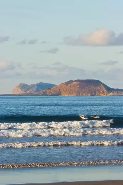 Graciosa Island beyond Lanzarotes finest surf beach at Famara in the north west of the island