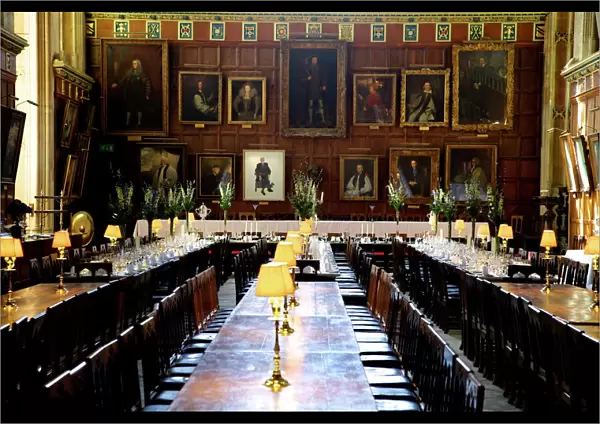 Great Hall (dining room) at Christ Church College, Oxford University, Oxford