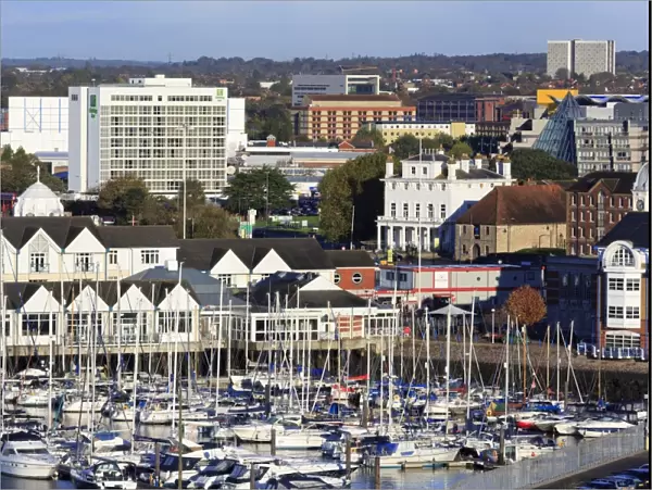 Town Quay and yacht marina, Southampton, Hampshire, England, United Kingdom, Europe