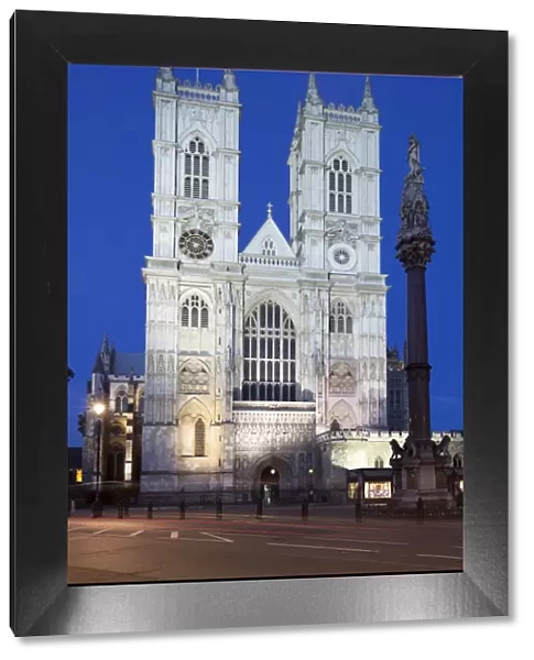 Westminster Abbey at night, Westminster, London, England, United Kingdom, Europe
