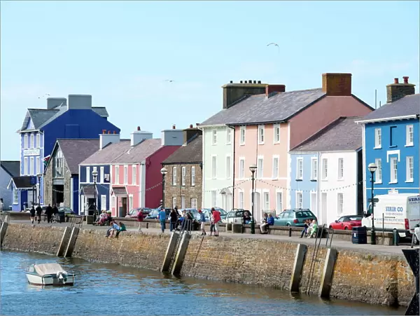 A view of the harbour at Aberaeron, Ceredigion, Wales, United Kingdom, Europe