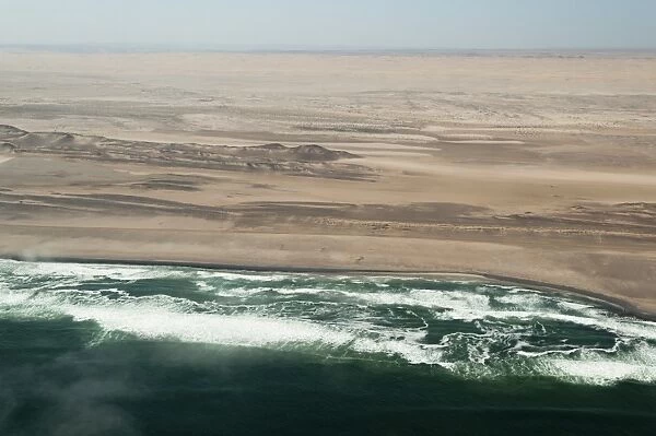 Aerial view of Skeleton Coast, Namibia, Africa