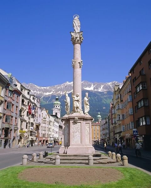 Annasaule monument in the centre of Innsbruck, Tirol, Austria