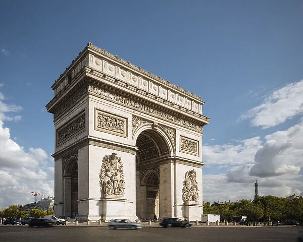 Arc de Triomphe de l Etoile, Paris, Ile-de-France, France, Europe