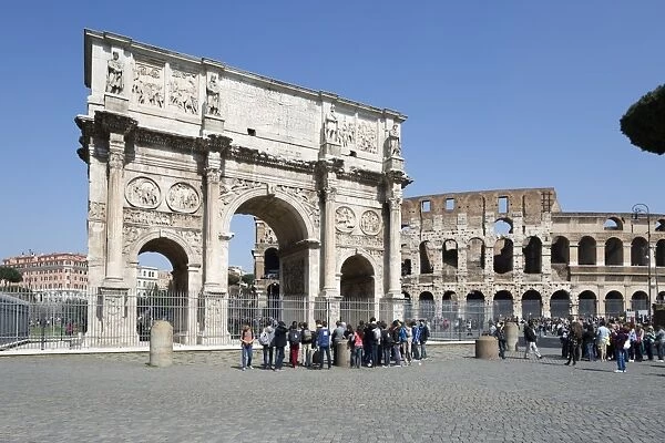 Arch of Constantine (Arco di Costantino) and the Colosseum, UNESCO World Heritage Site