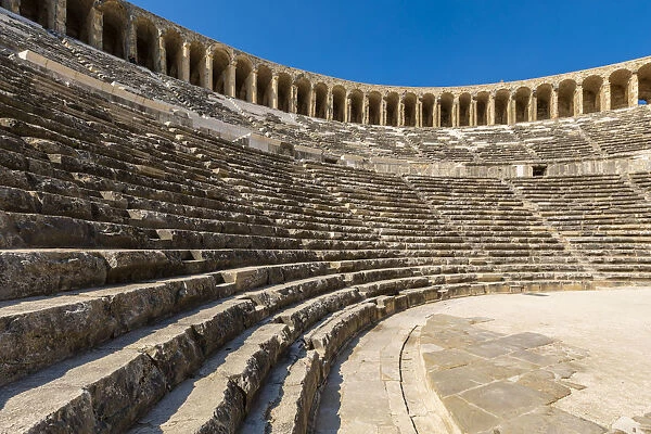 Aspendos Amphitheatre, Antalya, Turkey, Asia Minor, Eurasia