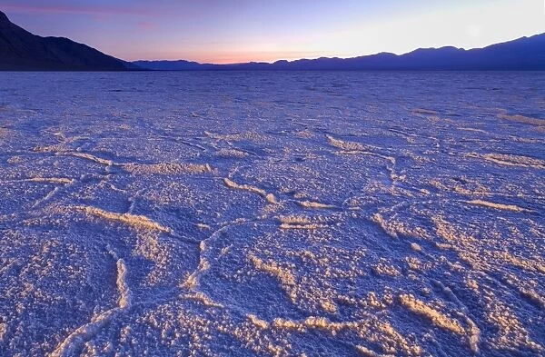 Badwater salt flats in Death Valley National Park, California, United States of America, North America