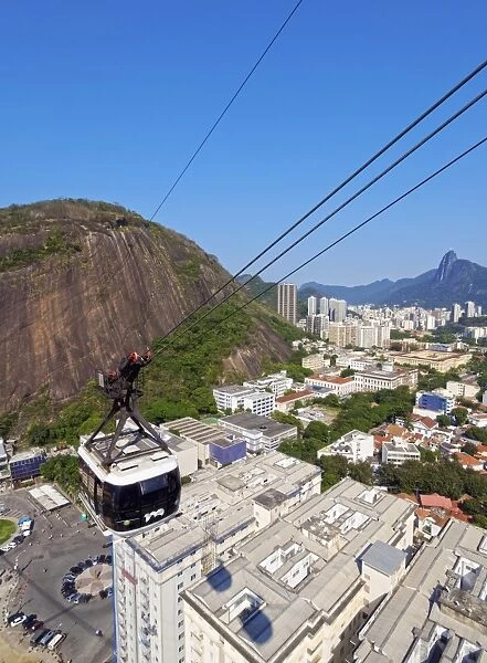 Cableway (cable car) to Sugarloaf Mountain, Urca, Rio de Janeiro, Brazil, South America
