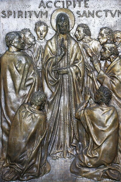 Christs Appearance to the Disciples on the Holy door of St