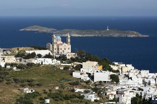 Church of Resurrection, built in 1870 on top of Vrodado hill, Ermoupoli, Syros island