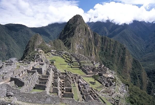 Classic view from Funerary Rock of Inca town site