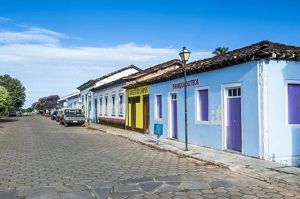 Colonial architecture in the rural village of Pirenopolis, Goais, Brazil, South America